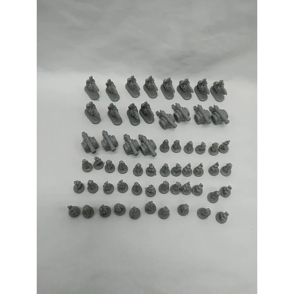 Set Of (60) 1993 Risk Gray Board Game Player Pieces